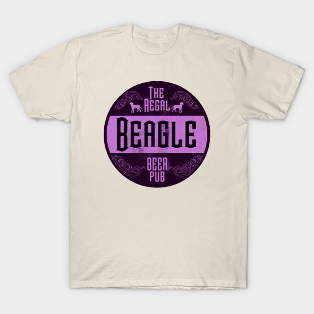 Regal Beagle Purple Vintage T-Shirt by CTShirts